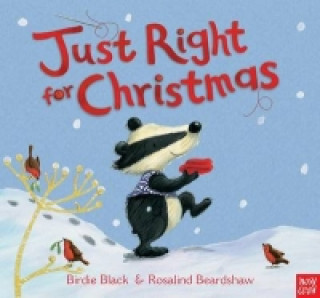 Carte Just Right for Christmas Birdie Black