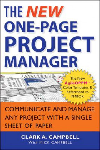 Kniha New One-Page Project Manager Clark A Campbell