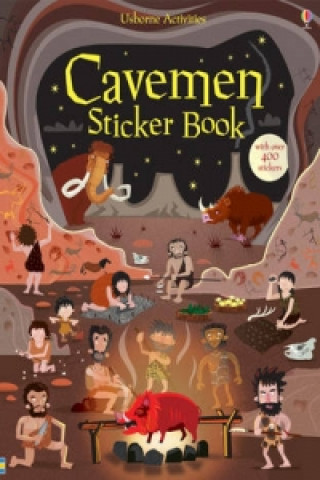 Książka Cavemen Sticker Book Fiona Watt