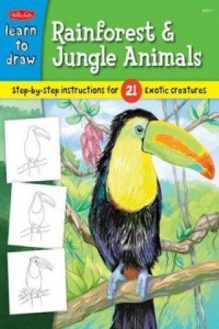 Carte Learn to Draw Rainforest & Jungle Animals Robbin Cuddy