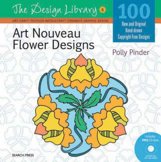 Könyv Design Library: Art Nouveau Flower Designs (DL06) Polly Pinder