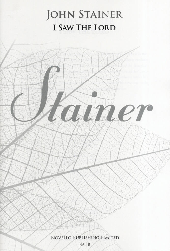 Книга John Stainer STAINER