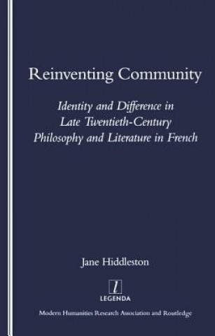 Kniha Reinventing Community Jane Hiddlestone