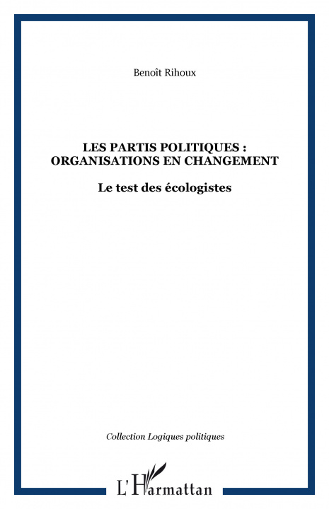 Könyv Partis Politiques Benoit Rihoux