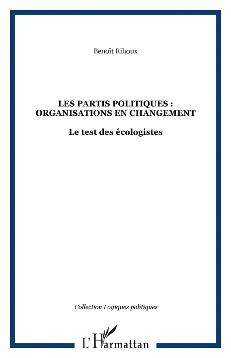 Książka Partis Politiques Benoit Rihoux