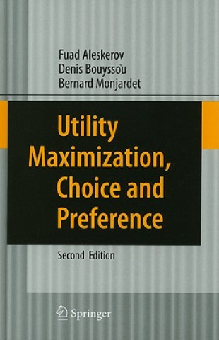 Knjiga Utility Maximization, Choice and Preference F Aleskerov