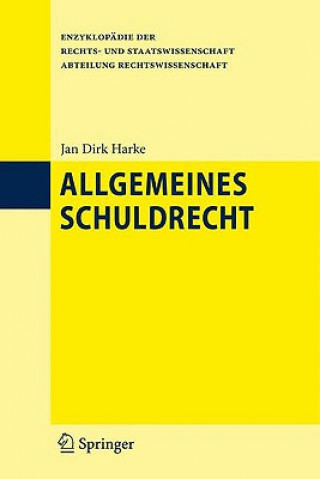 Könyv Allgemeines Schuldrecht Jan Dirk Harke