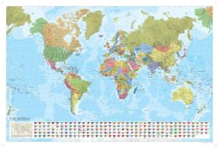 Nyomtatványok World Political Marco Polo Wall Map Marco Polo