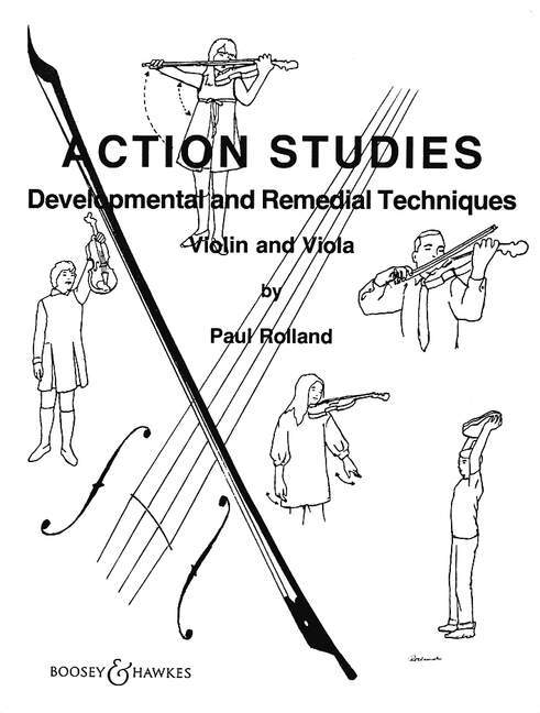 Libro Action Studies Vln/Vla Str Mthd P Rolland