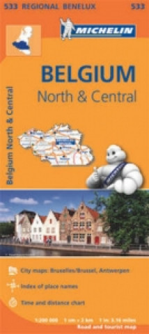 Prasa Belgium North & Central - Michelin Regional Map 533 