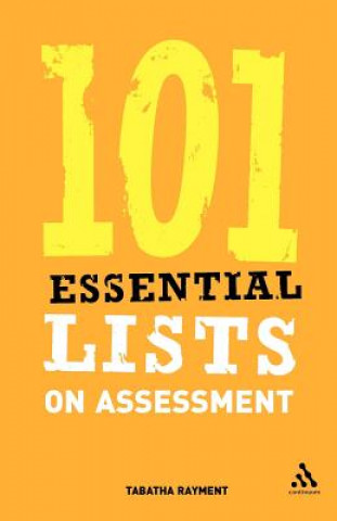 Carte 101 Essential Lists on Assessment Tabatha Rayment