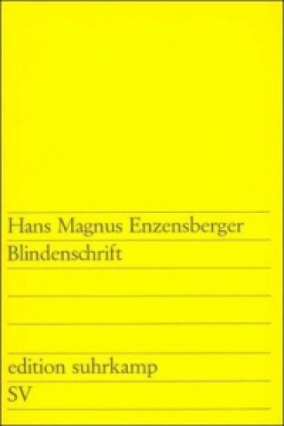 Carte Blindenschrift Hans Magnus Enzensberger