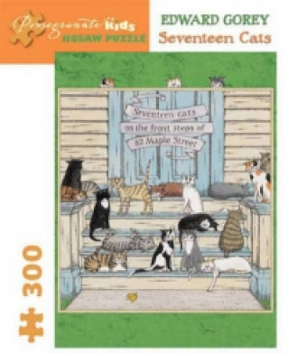Könyv SEVENTEEN CATS 300-PIECE JIGSAW PUZZLE Edward Gorey