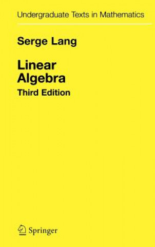 Knjiga Linear Algebra Serge Lang