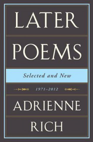 Книга Later Poems Selected and New Adrienne Rich