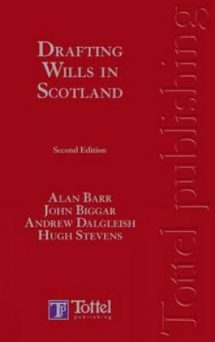 Livre Drafting Wills in Scotland Alan Barr