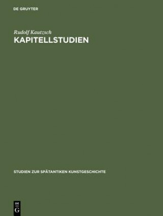 Book Kapitellstudien Rudolf Kautzsch