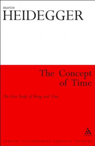 Könyv Concept of Time Martin Heidegger