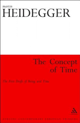 Kniha Concept of Time Martin Heidegger