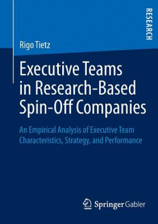 Kniha Executive Teams in Research-Based Spin-Off Companies Rigo Tietz