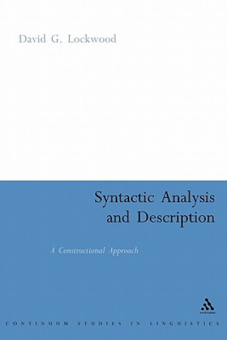 Kniha Syntactic Analysis and Description David G Lockwood