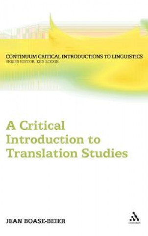 Book Critical Introduction to Translation Studies Jean Boase Beier