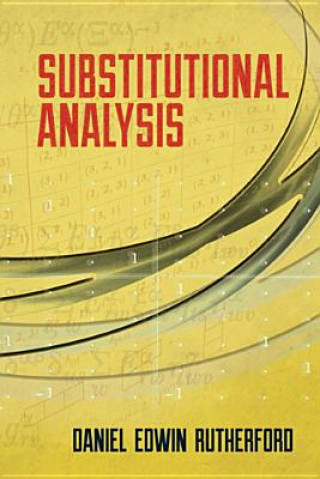 Książka Substitutional Analysis Daniel Rutherford