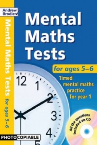 Kniha Mental Maths Tests for ages 5-6 Andrew Brodie