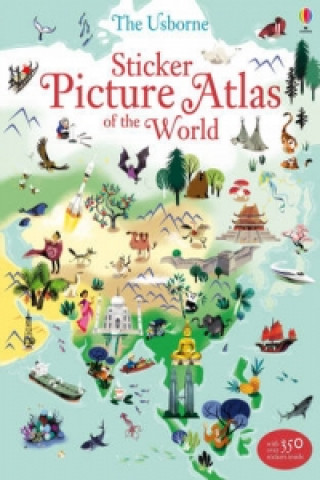 Book Sticker Picture Atlas of the World Sam Lake
