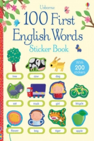 Book 100 First English Words Sticker Book Felicity Brooks