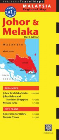 Tiskovina Johor and Melaka Travel Map Periplus Editors