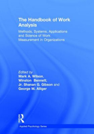 Книга Handbook of Work Analysis Mark Alan Wilson