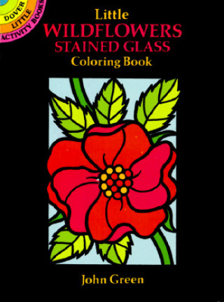 Книга Little Wildflowers Stained Glass Colouring Book John Green