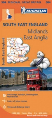 Nyomtatványok South East England - Michelin Regional Map 504 