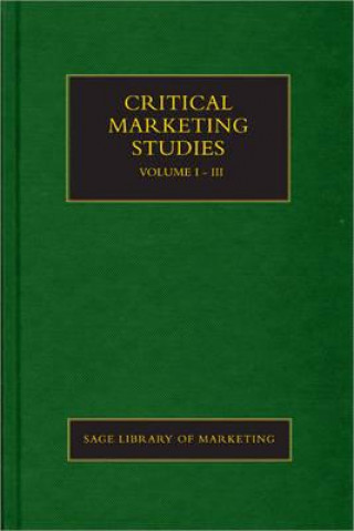 Kniha Critical Marketing Studies Mark Tadajewski