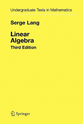 Könyv Linear Algebra Serge Lang