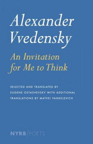 Książka Invitation For Me To Think Alexander Vvedensky