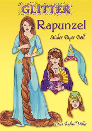 Kniha Glitter Rapunzel Sticker Paper Doll Eileen Miller