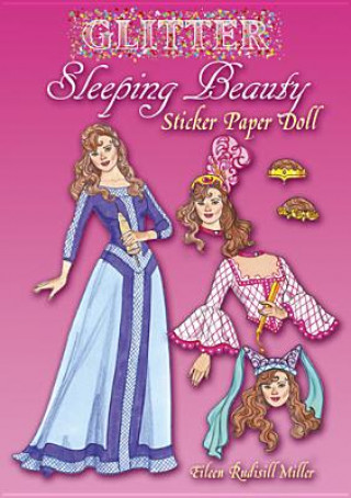 Carte Glitter Sleeping Beauty Sticker Paper Doll Eileen Miller