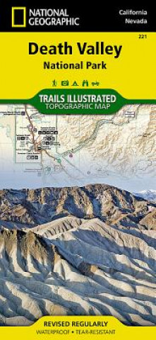 Tiskovina Death Valley National Park National Geographic Maps