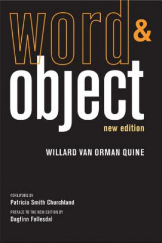 Kniha Word and Object Willard Van Orman Quine