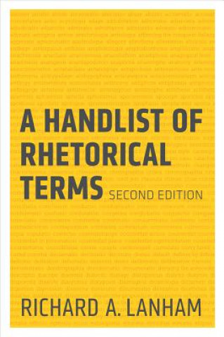 Carte Handlist of Rhetorical Terms Richard A Lanham