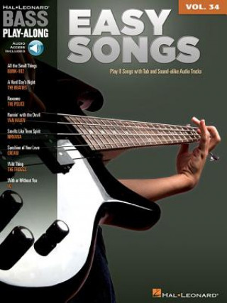 Carte Bass Play Along Easy Songs Hal Leonard Corp
