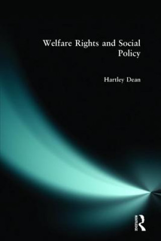 Książka Welfare Rights and Social Policy Hartley Dean