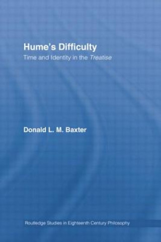 Kniha Hume's Difficulty Donald L. M. Baxter