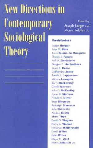 Kniha New Directions in Contemporary Sociological Theory Joseph Berger