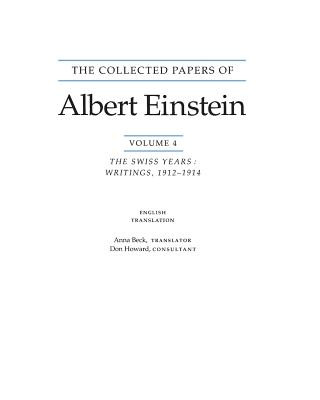 Carte Collected Papers of Albert Einstein, Volume 4 (English) Albert Einstein