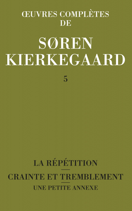 Kniha OEUVRES COMPLETES DE SOREN KIERKEGAARD. 