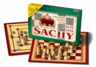 Game/Toy Společenská hra Šachy, Dáma, Mlýn neuvedený autor