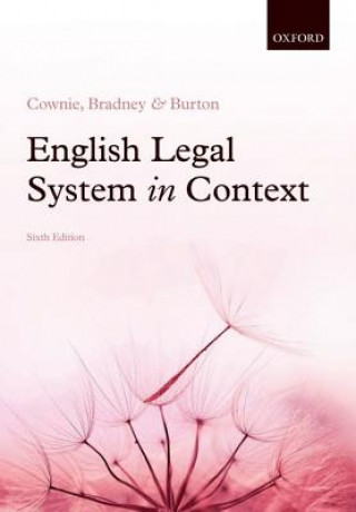 Książka English Legal System in Context 6e Fiona Cownie